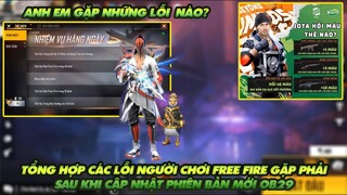 Free Fire| Tổng hợp những lỗi game Free Fire gặp phải sau khi nâng cấp lên OB29