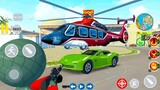 Stickman Flying Helicopter Motorbikes and SUVs Car Drive Simulator - Android Gameplay.
