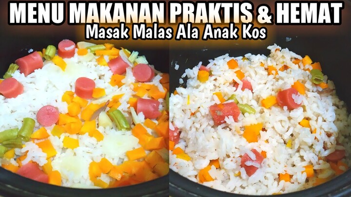 Sat set cemplang cemplung jadi ! Cara masak malas tapi enak ala anak kos | Resep nasi gurih sayuran
