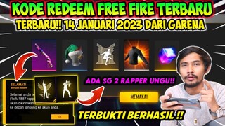 KODE REDEEM FREE FIRE TERBARU 2023 HARI INI 14 JANUARI