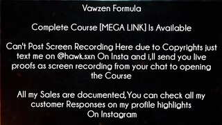 Vawzen Formula Course download