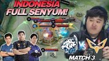 INDONESIA FULL SENYUM !! TAZZ GILA BANGET !! MSC 2023 - EVOS VS FENIX MATCH 3