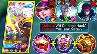 YIN VS NEW HERO JULIAN | YIN TANK BUILD | BEST BUILD AND EMBLEM | MOBILE LEGENDS