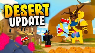 NEW* DESERT BOSS* UPDATE!! in Roblox Islands (Skyblock)