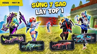 Team Free Fire dùng kho súng nâng cấp lv7 càn quét lấy Booyah | HEAVY Free Fire