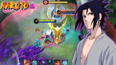 Skin Lancelot - Uchiha Sasuke😈, Kecepatan Teleportasi Rinnegan Yang Begitu Cepat⚡ - Mobile Legends