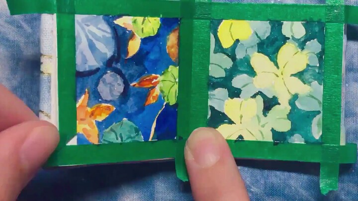 Watercolor】Aku di sini lagi! Selesai melukis tanaman segar mini kecil dalam satu napas!