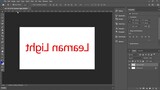How to Reverse Text in Photoshop