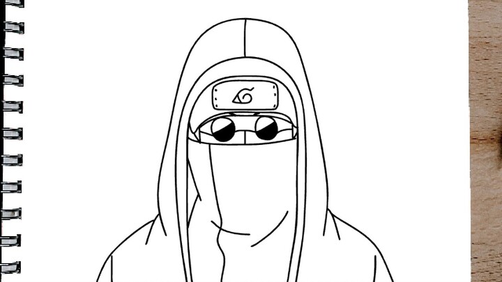 How to draw Shino Aburame step by step