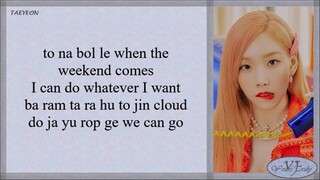 TAEYEON (태연) – Weekend (Easy Lyrics)