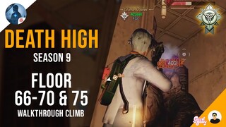 Death High S9 - Floor 66 - 70 & 75 | Walkthrough Climb - LifeAfter