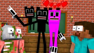 Monster School : CARTOON CAT FAMILY LIFE - Minecraft Animation