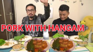 Pork with Hangam curry EATING CHALLENGE Manipuri || oksa ga Hangamga chaba hanba tanaba manipuri
