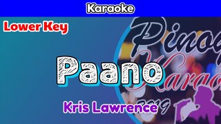 Paano by Kris Lawrence (Karaoke : Lower Key)