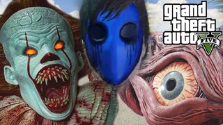 GTA 5 Mod - Pennywise Cùng Quái Vật Một Mắt Truy Sát Eyeless Jack | Big Bang