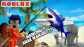 BANG BOY MANCING DAPAT ANAK IKAN HIU - ROBLOX FISHING SIMULATOR INDONESIA