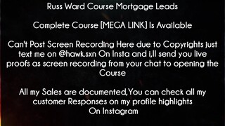 Russ Ward Course Mortgage Leads Course download