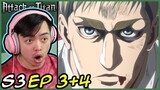 Erwin's Trial Begins! Attack on Titan Season 3 Episode 3 and 4 Reaction