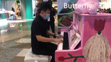 [Musik]Memainkan <Butterfly> dengan hebat di piano