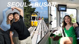 SEOUL TO BUSAN • First time in Busan, Korean Hair, Renting a Bike in Seoul! 🇰🇷❤️