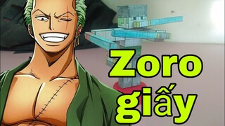 #14 làm mô hình Zoro bằng giấy || Minecraft || LĐV