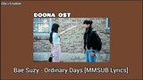 Bae Suzy - Ordinary Days MMSUB Lyrics [DOONA OST]