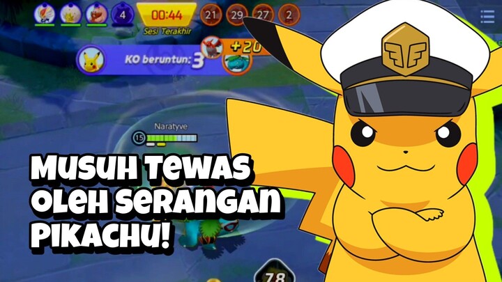 Musuh Tewas Langsung Oleh Serangan Pikachu - Pokemon Unite