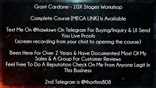 (40$)Grant Cardone - 10X Stages Workshop Download - Grant Cardone Course