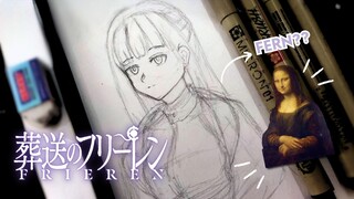 [Drawing] FERN JADI MONALISA?? FERN - SOUSOU NO FRIEREN( 葬送のフリーレン)