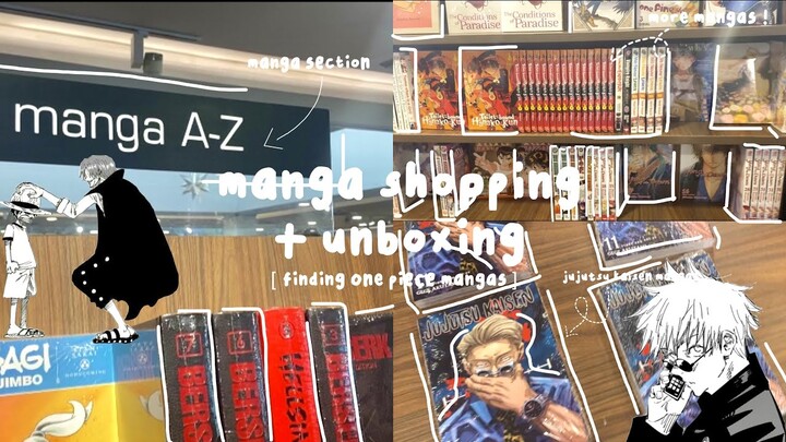 📚🛒 ep. 1 manga shopping vlog, unboxing || finding one piece manga