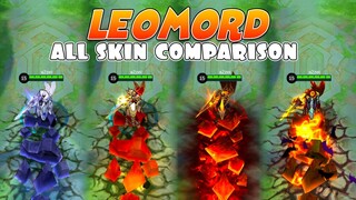 Leomord Before Revamp All Skin MLBB Comparison