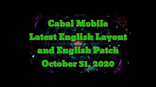 Cabal Mobile Korea December 23 , 2020 English Layout and English Language "Link in the Description"