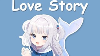 【Hololive song / Gawr Gura singing】Taylor Swift - Love Story "Chinese Subtitles"