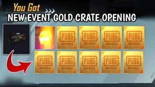 New Event Gold Crate Opening 🔥 New Crate Opening PUBG Mobile Kr