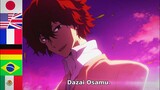 Dazai says his name in 6 different languages | Bungo Stray Dogs