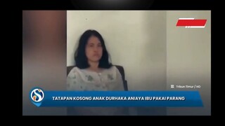 TATAPAN KOSONG Anak Durhaka saat Diamankan seusai Tega Aniaya Ibu Kandung di Makassar