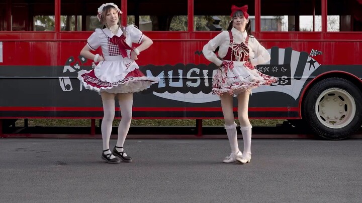A very neat double dance! I like it! Snow! Real magic [Muyu×Miki]