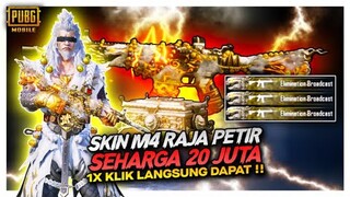 TENCENT BERCANDA !! GACHA SKIN M4 20 JUTA 1X KLIK LANGSUNG DAPAT HOKI SEPANJANG SEJARAH -PUBG MOBILE