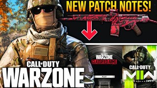 WARZONE: New Update PATCH NOTES, Modern Warfare 2 New Trailer, & More!