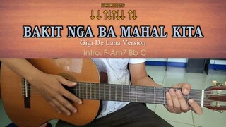 Bakit Nga Ba Mahal Kita - Gigi De Lana Version - Guitar Cover