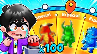 COMPRE +100 RULETAS de STUMBLE GUYS PARA CONSEGUIR TODAS LAS SKINS CON  @Gatoronron  😱💲