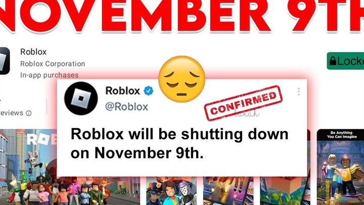 ห้ามเล่น ROBLOX ในวันที่ 9 พฤศจิกายน 😔😭😟