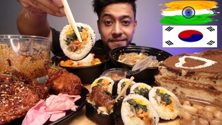 Indian Trying Korean food for the first time| Mukbang |