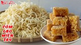 Tròn Mắt Xem Cách làm Cốm Gạo Miền Tây Bằng Cọng Bánh Canh Ăn Thường Ngày | NKGĐ