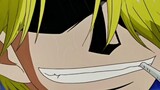 [Sanji] "That time, in order to save his comrade, he hit the front of the train from the rear."