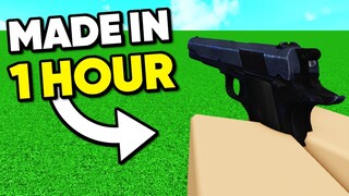 I tried making a Roblox FPS in 1 HOUR...