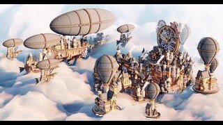 Minecraft Timelapse - The Steampunk City | Aderlyon Build Team