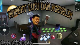 MOMENT LUCU DAN NGESELIN FREE FIRE BATTLEGROUND