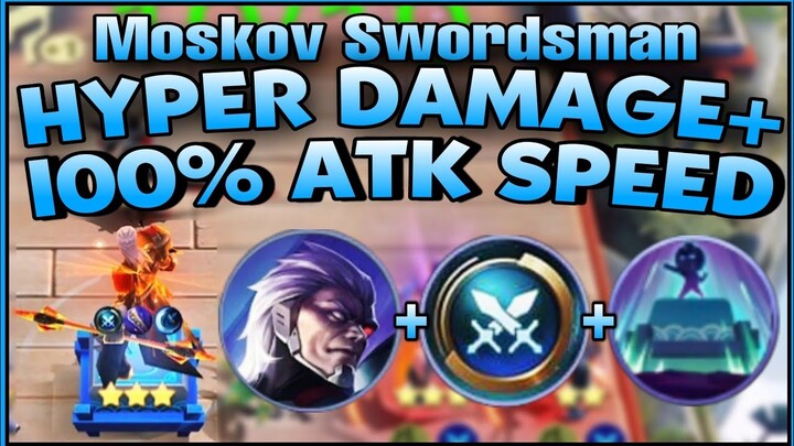 MUST TRY 3 STAR MOSKOV SWORDSMAN! AUTO WIN LINE UP | 6 ABYSS 5 ARCHERS 4 SWORDSMAN | MAGIC CHESS