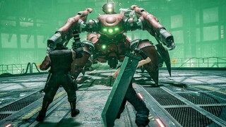 Final Fantasy 7 Remake - Cloud & Barret Vs Scorpion Sentinel (Without Healing Items)